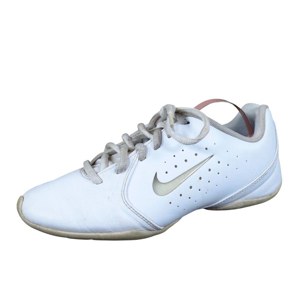 Nike Sideline III Cheer Women Cheerleading Shoe Sz 6 Performance White 647937-10